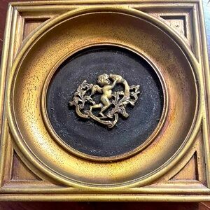 E.A  Riba Company VTG 70s Zodiac Aquarius Wood plaque.